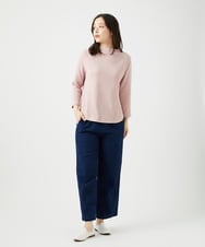 NGLEF15270 GIANNI LO GIUDICE(ジャンニ ロ ジュディチェ) [洗える]二重織ガーゼデニム製品染めパンツ ネイビー