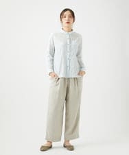 NGLEF17300 GIANNI LO GIUDICE(ジャンニ ロ ジュディチェ) 綿麻ヘリンボンパンツ ベージュ