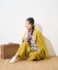 NGLGD26250 GIANNI LO GIUDICE(ジャンニ ロ ジュディチェ) [洗える]コットンナチュラルワッシャーワイドパンツ イエロー