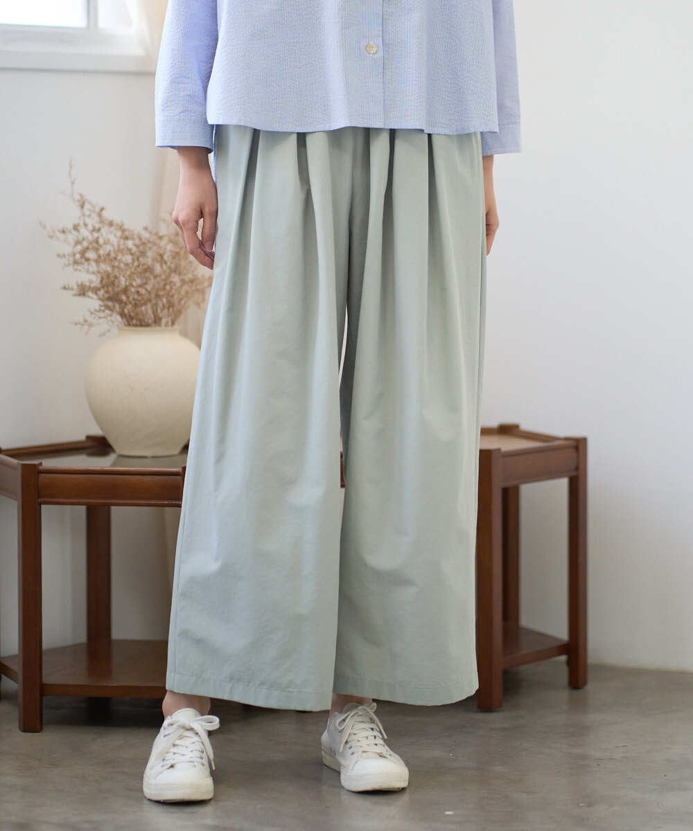 NGLGD33230 GIANNI LO GIUDICE(ジャンニ ロ ジュディチェ) [洗える]ポリエステルコットングログランパンツ ミントグリーン