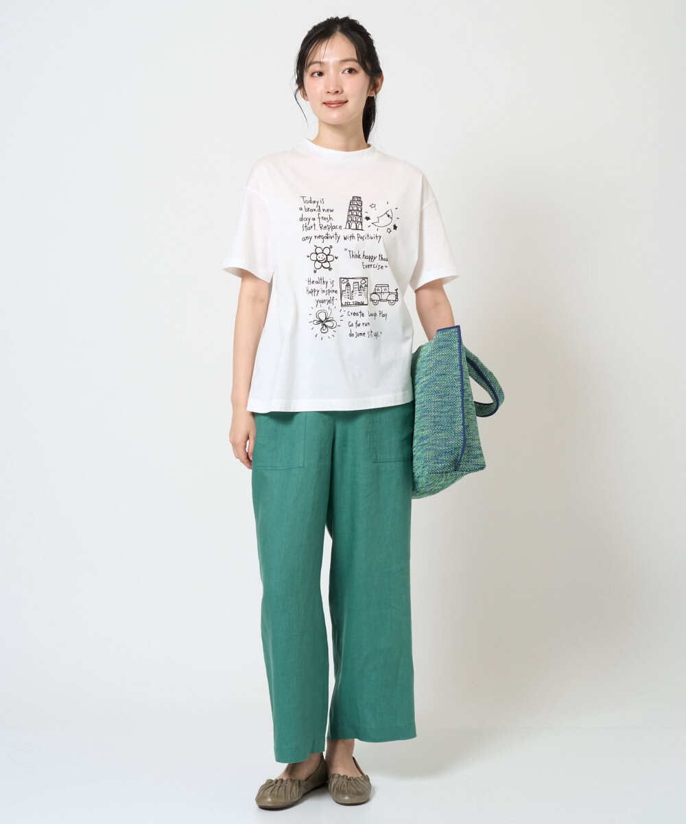 NGLGE43250 GIANNI LO GIUDICE(ジャンニ ロ ジュディチェ) [洗える]カラーリネン製品洗いパンツ ダークグレー
