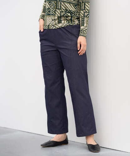 NGLJD14300 GIANNI LO GIUDICE [洗える]デニムライクシャンブレーパンツ