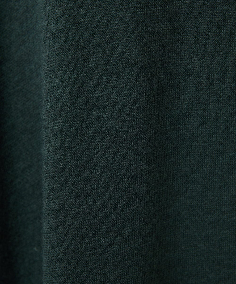 NGSAE10430 GIANNI LO GIUDICE(ジャンニ ロ ジュディチェ) [洗える]キルトドッキングニットポンチョ カーキ