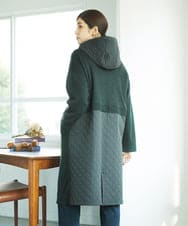 NGSAE11450 GIANNI LO GIUDICE(ジャンニ ロ ジュディチェ) [洗える]キルトドッキングニットコーディガン カーキ