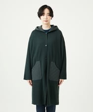 NGSAE11450 GIANNI LO GIUDICE(ジャンニ ロ ジュディチェ) [洗える]キルトドッキングニットコーディガン カーキ
