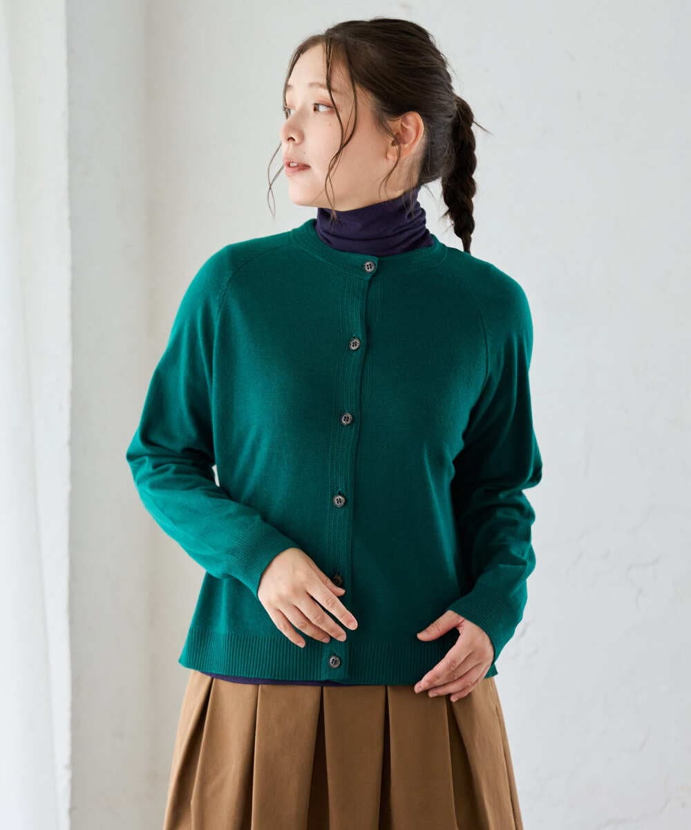NGSAG20250 GIANNI LO GIUDICE [洗える]シルク混ニットカーディガン