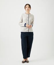 NGSED10270 GIANNI LO GIUDICE(ジャンニ ロ ジュディチェ) [洗える]ドライコットンニットカーディガン ベージュ