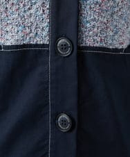 NGSEF12390 GIANNI LO GIUDICE(ジャンニ ロ ジュディチェ) [洗える]綿麻ニットジャケット ブルー