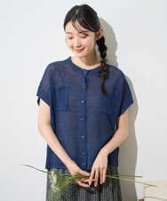 NGSGF41230 GIANNI LO GIUDICE(ジャンニ ロ ジュディチェ) ペーパーヤーン鹿の子ニットベスト イエロー