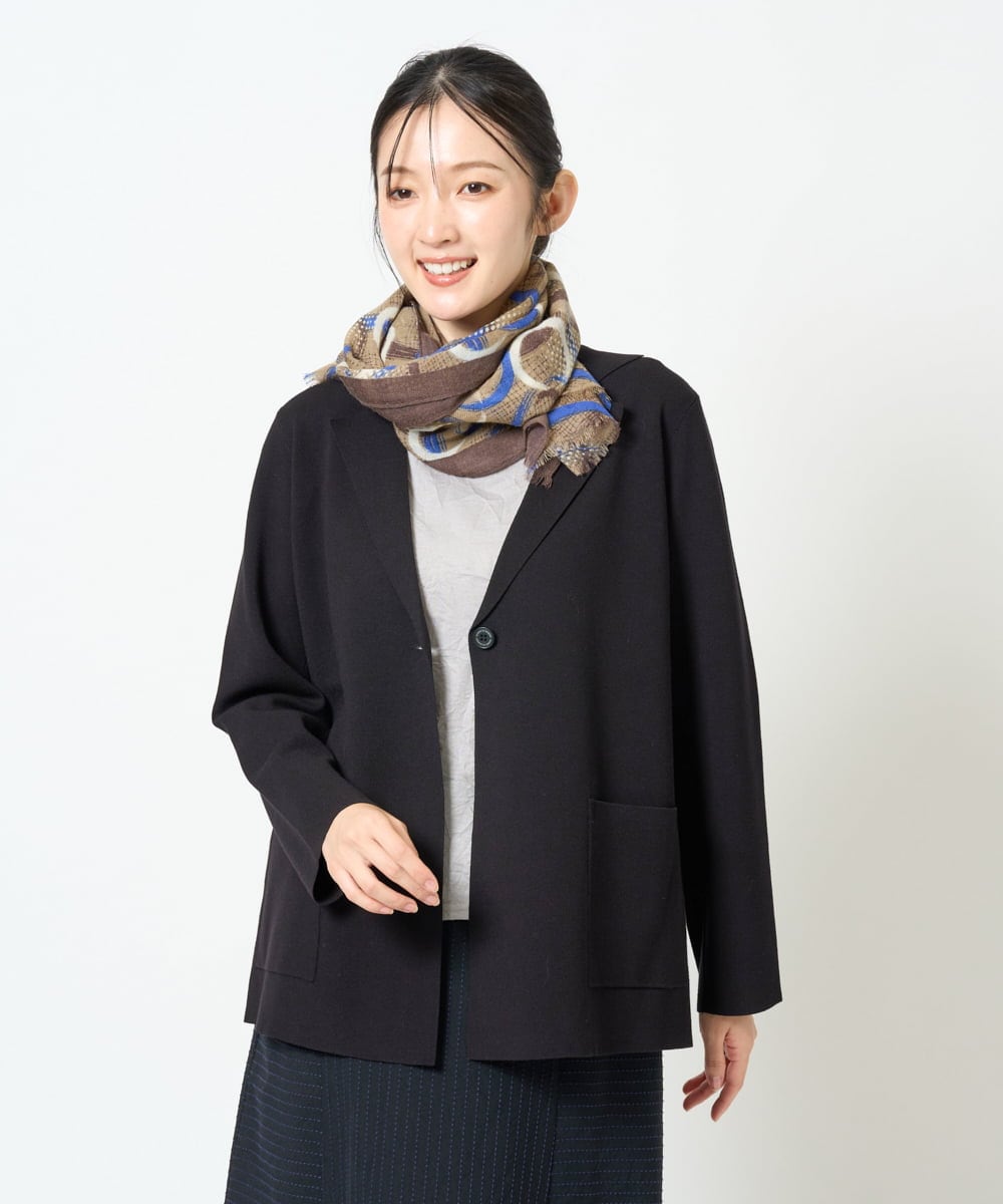NGSJD11390 GIANNI LO GIUDICE [洗える]ヴィスコースナイロンミラノテーラージャケット
