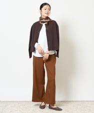 NGSJD12290 GIANNI LO GIUDICE(ジャンニ ロ ジュディチェ) [洗える]ヴィスコースナイロンミラノカーディガン ブラウン