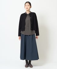 NGSJD12290 GIANNI LO GIUDICE(ジャンニ ロ ジュディチェ) [洗える]ヴィスコースナイロンミラノカーディガン ブラウン
