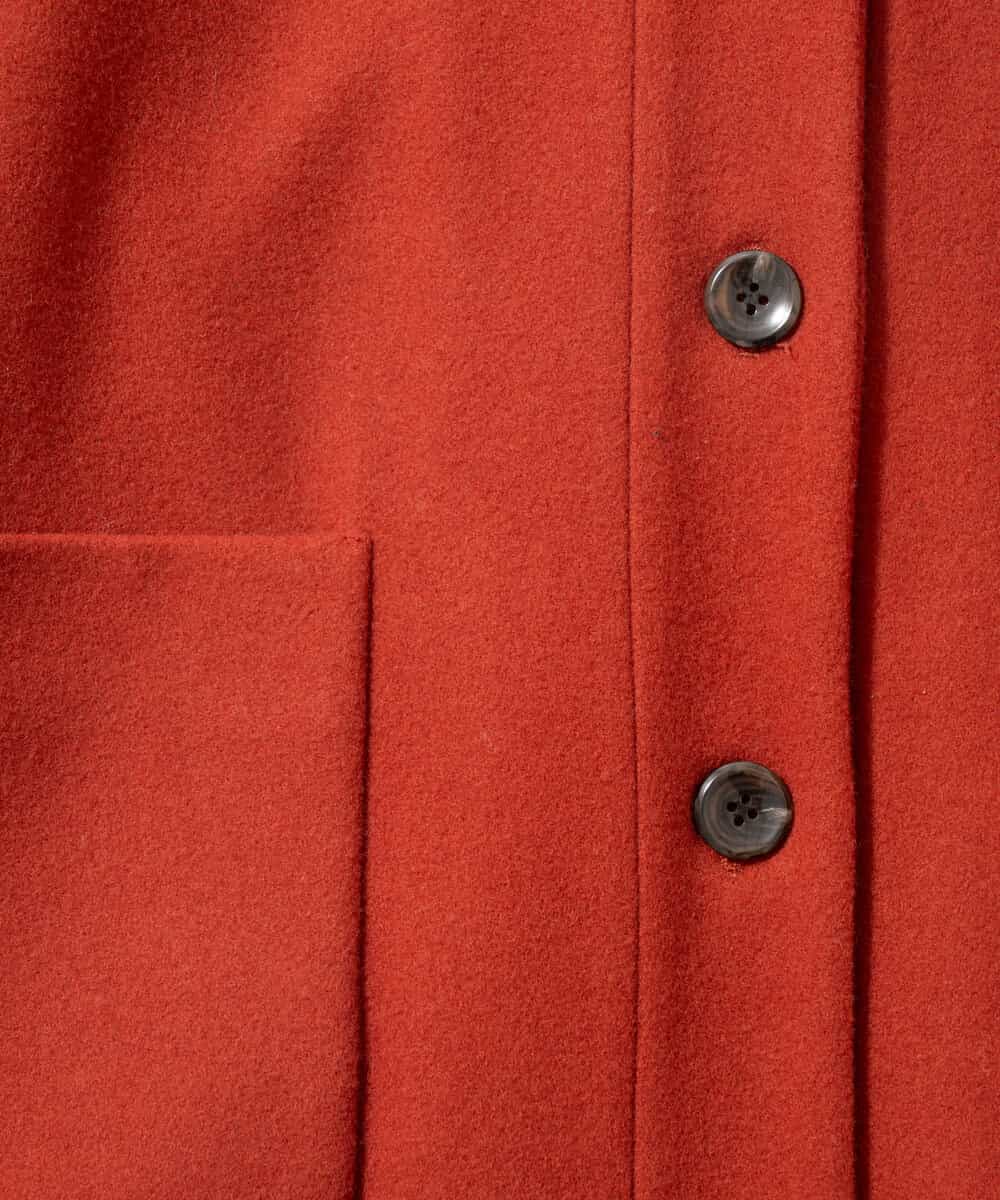 NGVAE32590 GIANNI LO GIUDICE(ジャンニ ロ ジュディチェ) ウールモッサフーディーコート レッド