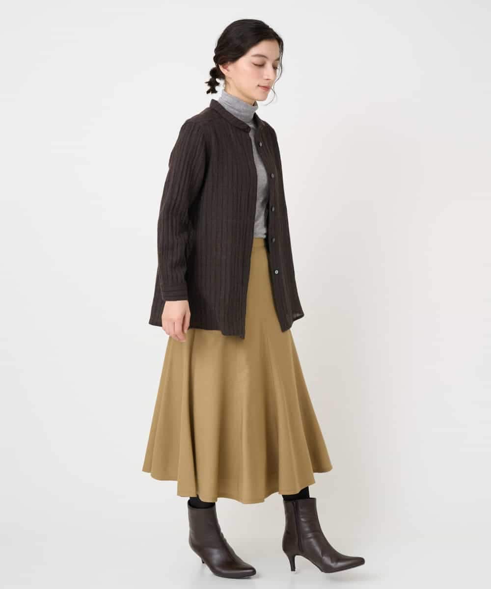 NHBAF85310 GIANNI LO GIUDICE(小さいサイズ)(メゾン ドゥ サンク) リファインガーゼストライプブラウス ベージュ