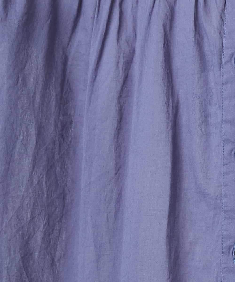 NHBHD02180 GIANNI LO GIUDICE(小さいサイズ)(メゾン ドゥ サンク) コットンボイルピンタックロングブラウス カーキ