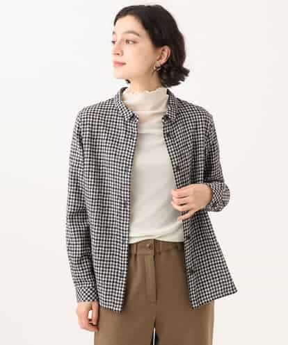 NHBJD19290 GIANNI LO GIUDICE(小さいサイズ) [日本製]コットンウールギンガムチェックシャツ