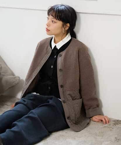 NHDAH39360 GIANNI LO GIUDICE(小さいサイズ) ボアタフタキルトブルゾン