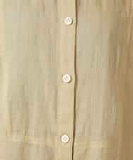 NHEHE60330 GIANNI LO GIUDICE(小さいサイズ)(メゾン ドゥ サンク) 麻シャンブレープリントワンピース イエローベージュ