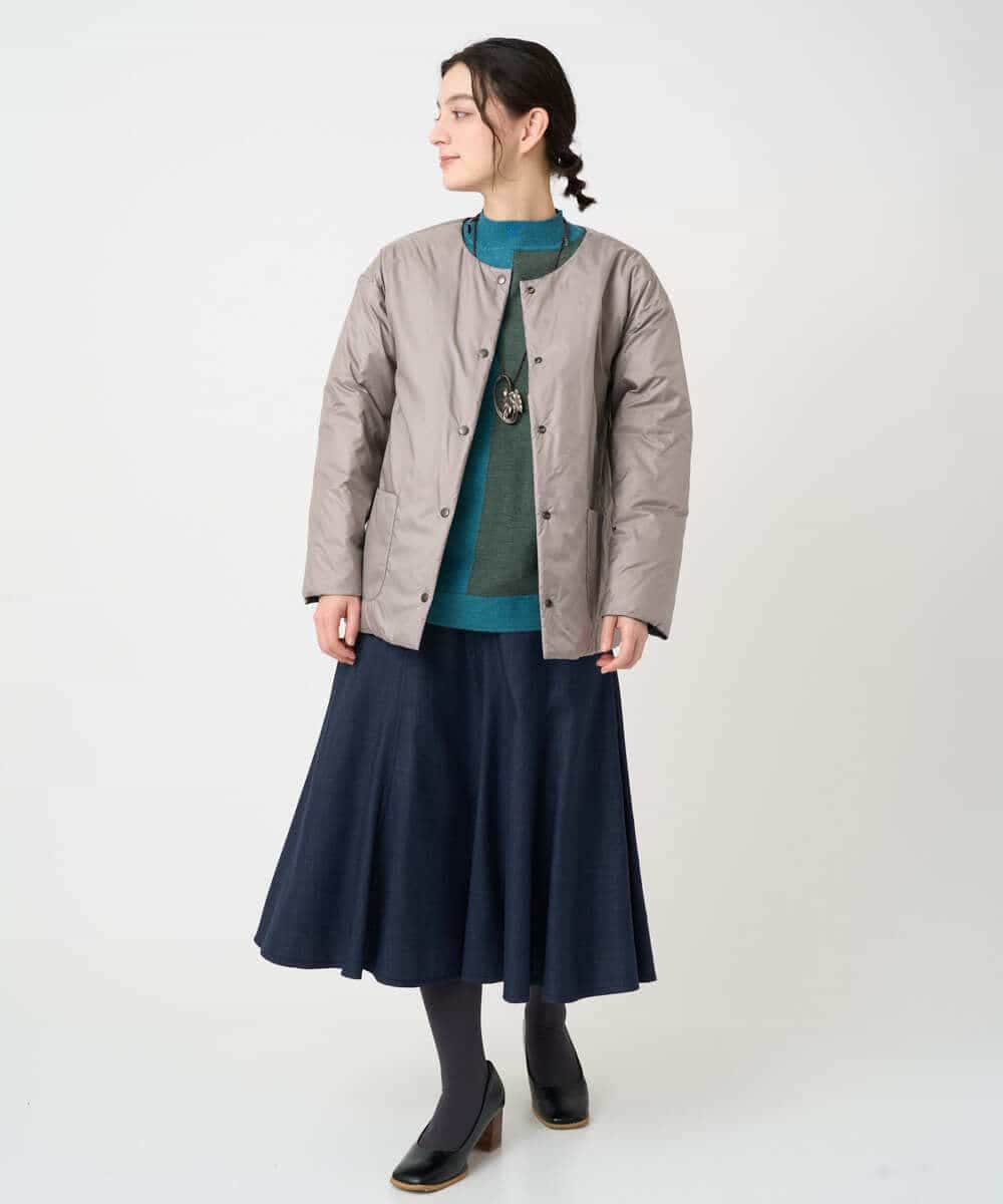 NHFAF14220 GIANNI LO GIUDICE(小さいサイズ)(メゾン ドゥ サンク) バイカラーニット ブルー
