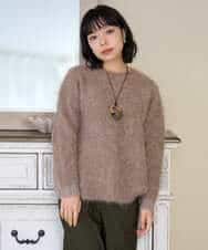 NHFAH36330 GIANNI LO GIUDICE(小さいサイズ)(メゾン ドゥ サンク) アルパカファーニット グレー