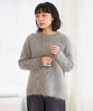 NHFAH36330 GIANNI LO GIUDICE(小さいサイズ)(メゾン ドゥ サンク) アルパカファーニット グレー