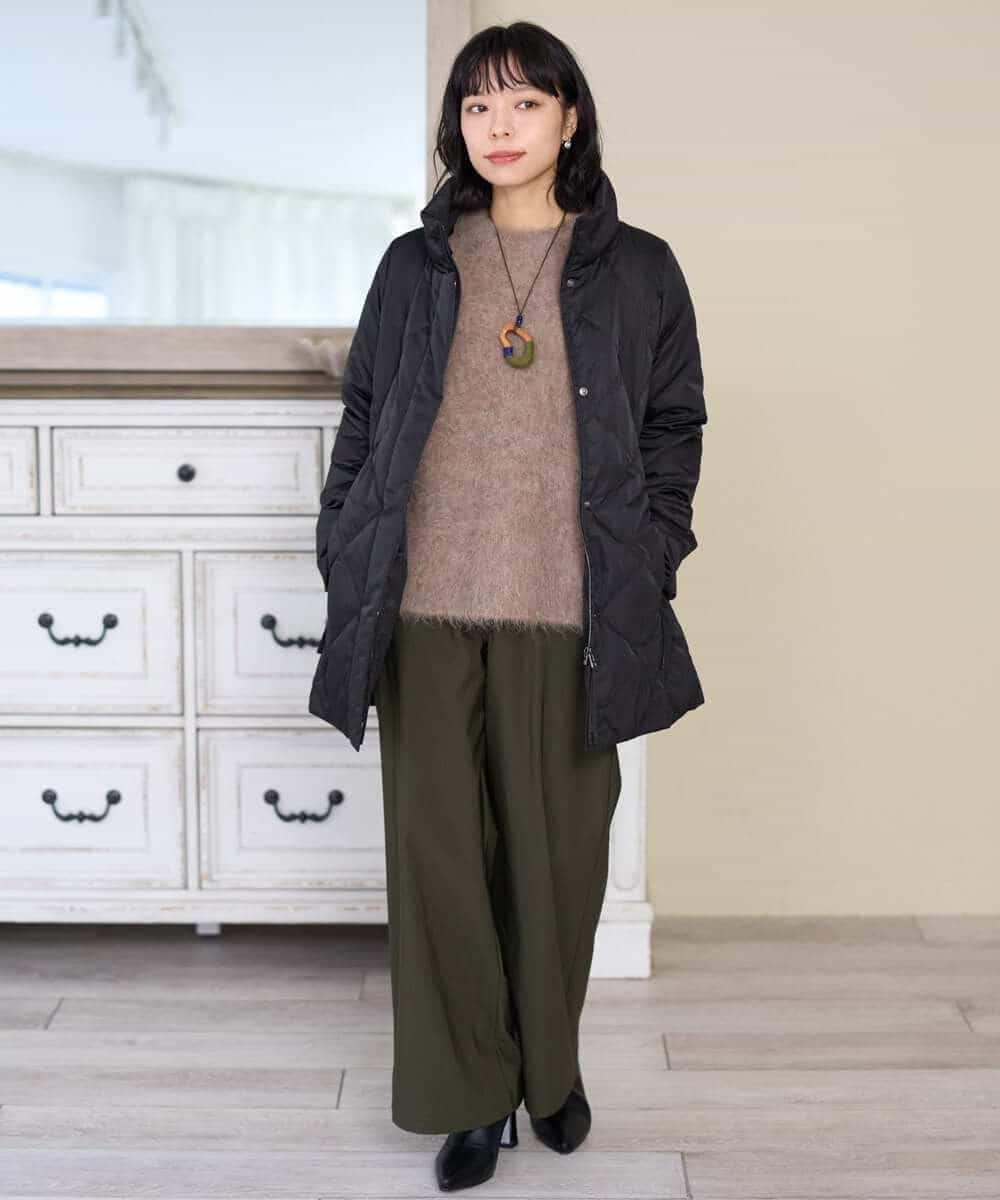 NHFAH36330 GIANNI LO GIUDICE(小さいサイズ)(メゾン ドゥ サンク) アルパカファーニット グレー