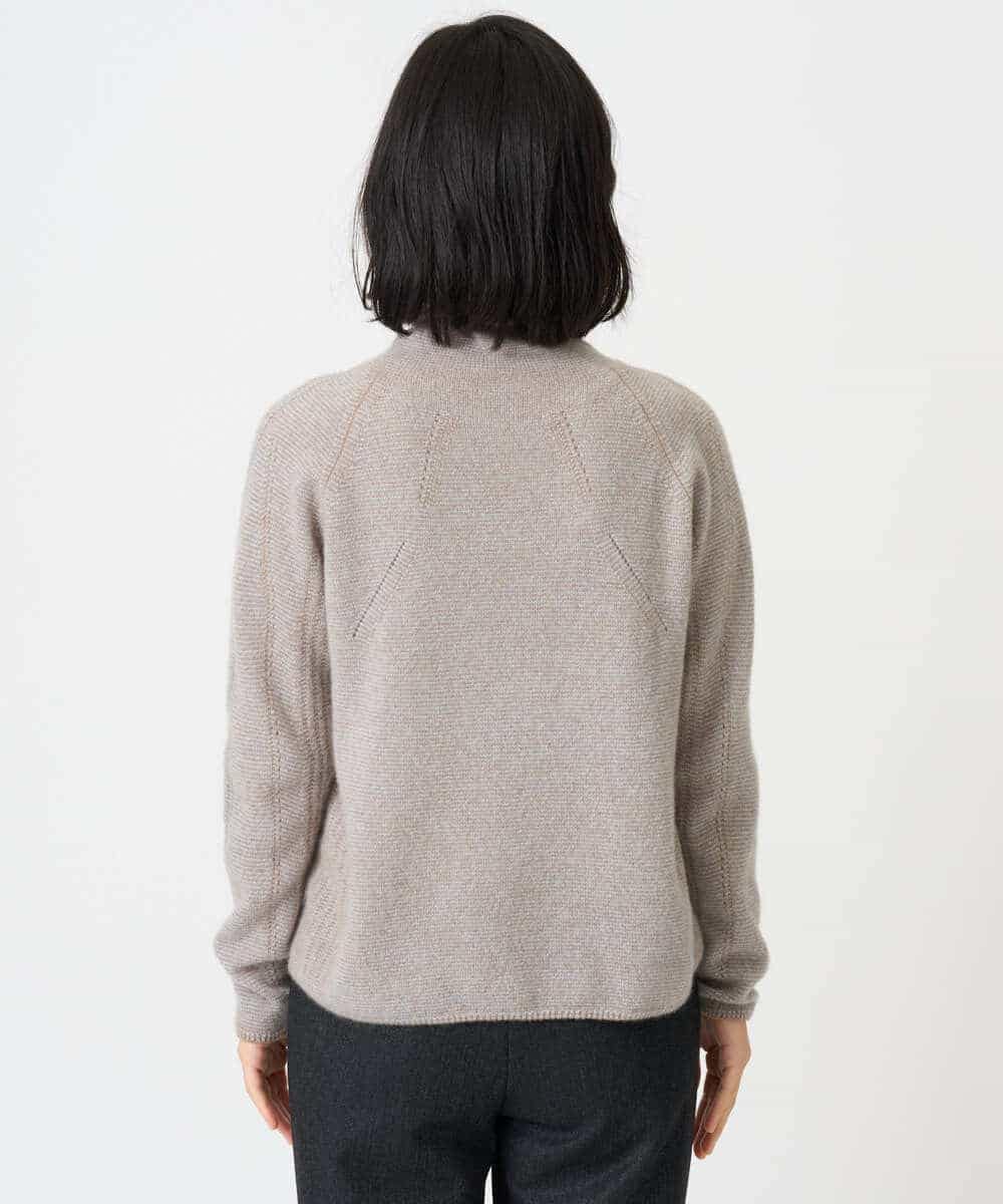 NHFAI86360 GIANNI LO GIUDICE(小さいサイズ)(メゾン ドゥ サンク) ピュアカシミヤハイネックプルオーバーニット ライトブルー