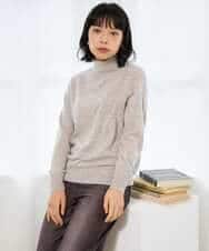 NHFAI87360 GIANNI LO GIUDICE(小さいサイズ)(メゾン ドゥ サンク) カシミヤハイネックニット ブラック