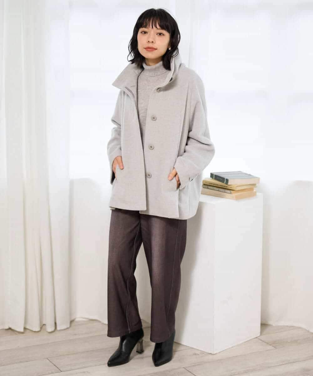NHFAI87360 GIANNI LO GIUDICE(小さいサイズ)(メゾン ドゥ サンク) カシミヤハイネックニット ブラック