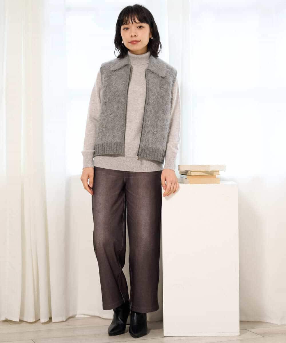 NHFAI87360 GIANNI LO GIUDICE(小さいサイズ)(メゾン ドゥ サンク) カシミヤハイネックニット ブラック