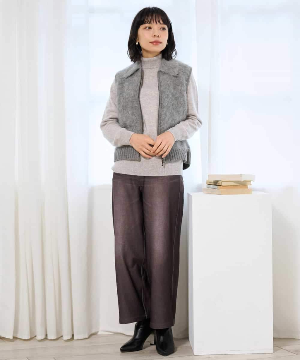 NHFAI87360 GIANNI LO GIUDICE(小さいサイズ)(メゾン ドゥ サンク) カシミヤハイネックニット ブラック