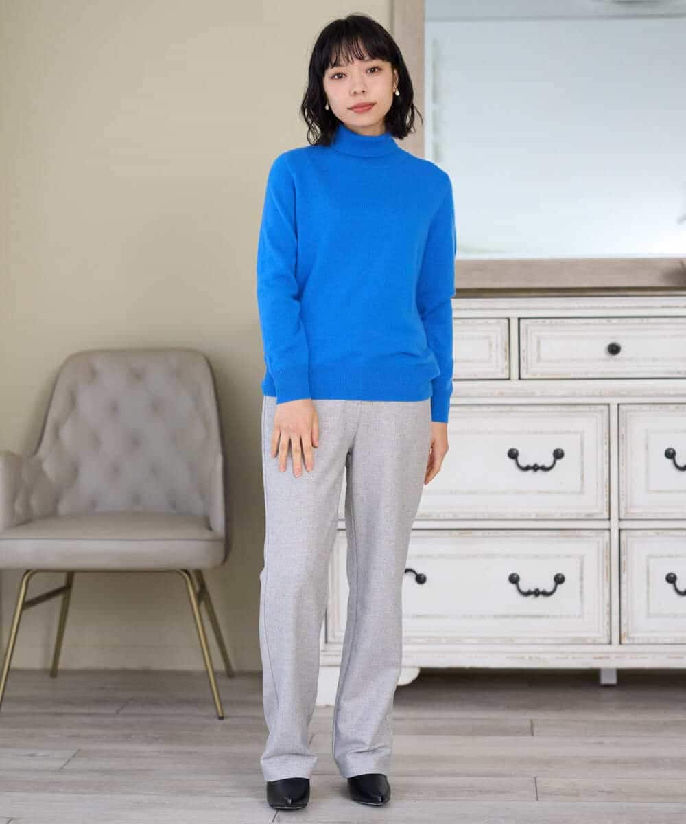 NHFAI87360 GIANNI LO GIUDICE(小さいサイズ)(メゾン ドゥ サンク) カシミヤハイネックニット ブラック