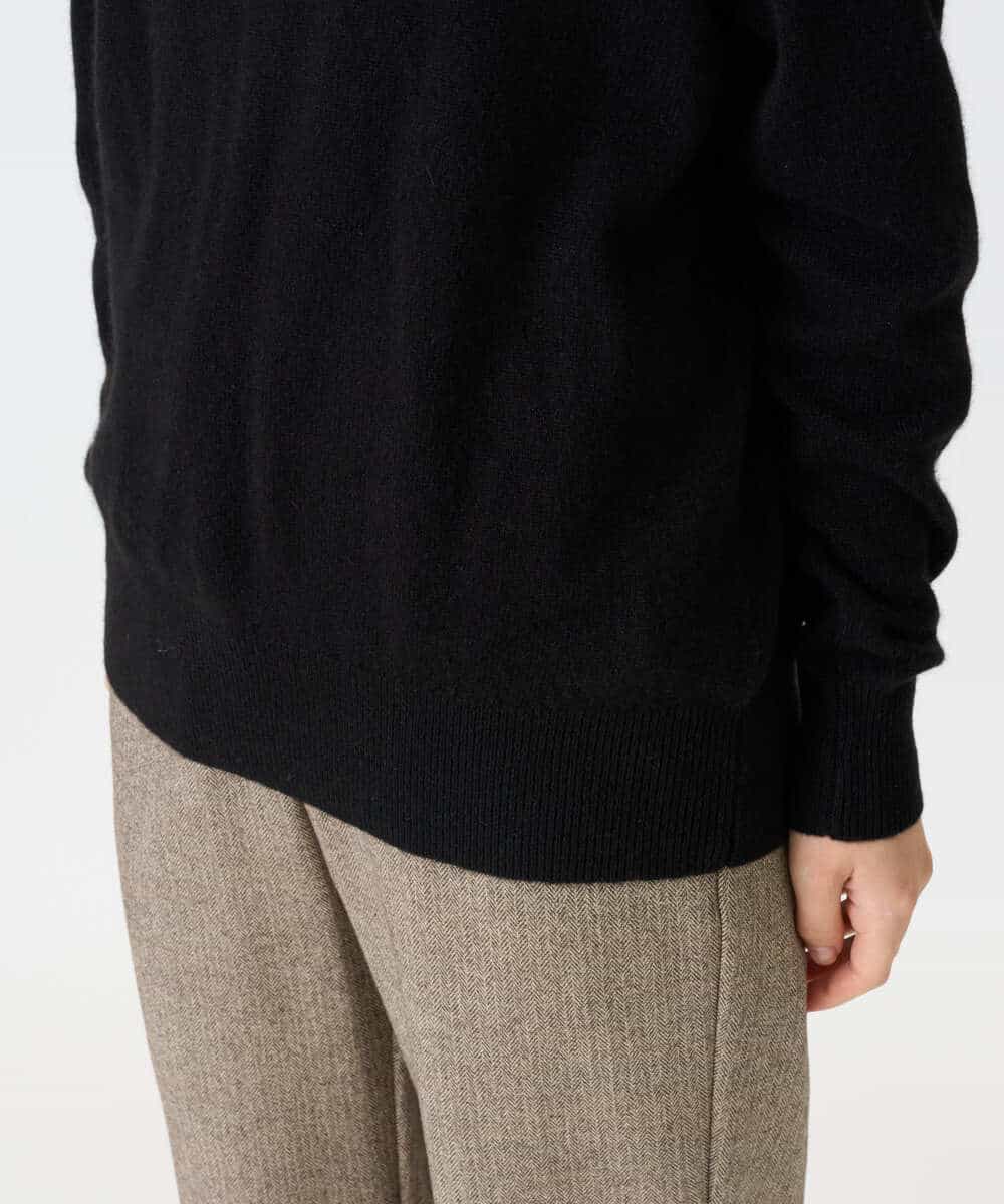 NHFAI87360 GIANNI LO GIUDICE(小さいサイズ)(メゾン ドゥ サンク) カシミヤハイネックニット ブラック