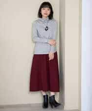NHHAH36270 GIANNI LO GIUDICE(小さいサイズ)(メゾン ドゥ サンク) [日本製]2WAYツイル裏起毛スカート ベージュ