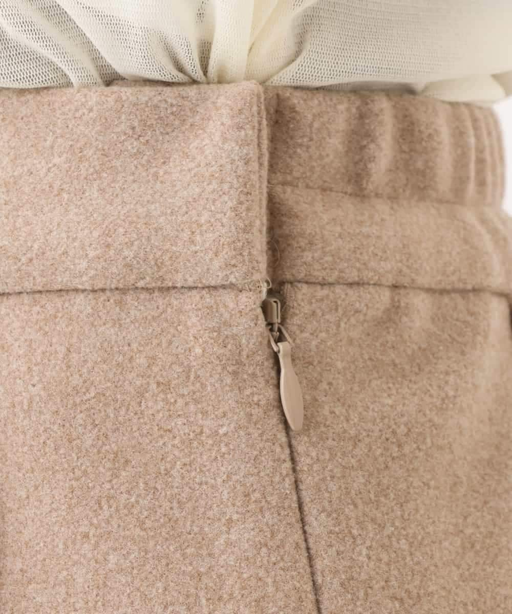 NHHAI86290 GIANNI LO GIUDICE(小さいサイズ)(メゾン ドゥ サンク) [セットアップ対応]タックフレアースカート ベージュ