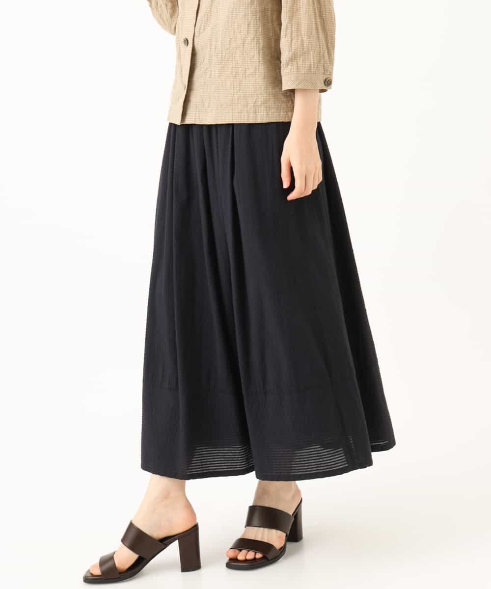 NHHHD05200 GIANNI LO GIUDICE(小さいサイズ)(メゾン ドゥ サンク) コットンシアサッカースカート グリーン
