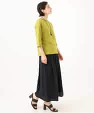 NHHHD05200 GIANNI LO GIUDICE(小さいサイズ)(メゾン ドゥ サンク) コットンシアサッカースカート グリーン