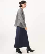 NHHJD14300 GIANNI LO GIUDICE(小さいサイズ)(メゾン ドゥ サンク) [セットアップ対応]デニムライクシャンブレースカート ネイビー