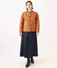 NHHJD14300 GIANNI LO GIUDICE(小さいサイズ)(メゾン ドゥ サンク) [セットアップ対応]デニムライクシャンブレースカート ネイビー