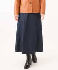 NHHJD14300 GIANNI LO GIUDICE(小さいサイズ)(メゾン ドゥ サンク) [セットアップ対応]デニムライクシャンブレースカート ネイビー