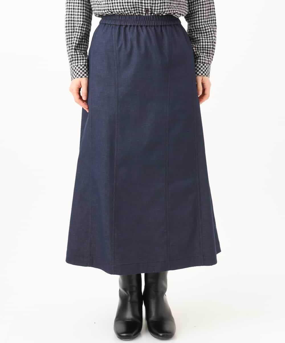 NHHJD14300 GIANNI LO GIUDICE(小さいサイズ)(メゾン ドゥ サンク) [セットアップ対応]デニムライクシャンブレースカート ネイビー