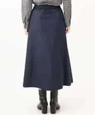 NHHJD14300 GIANNI LO GIUDICE(小さいサイズ)(メゾン ドゥ サンク) [セットアップ対応]デニムライクシャンブレースカート ネイビー