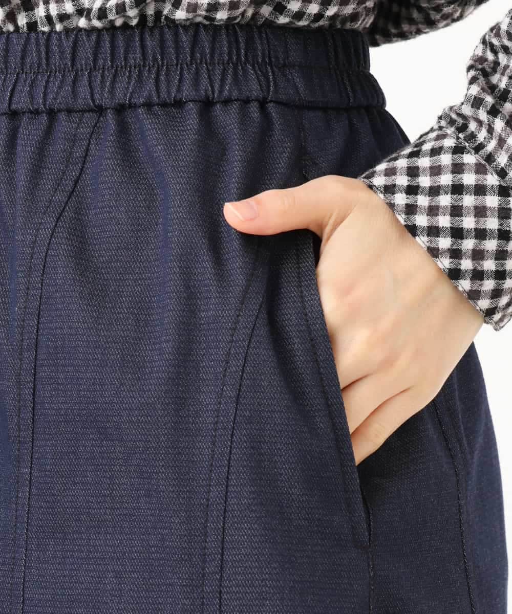 NHHJD14300 GIANNI LO GIUDICE(小さいサイズ)(メゾン ドゥ サンク) [セットアップ対応]デニムライクシャンブレースカート ネイビー