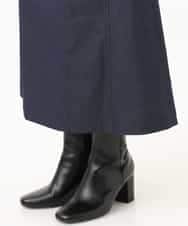 NHHJD14300 GIANNI LO GIUDICE(小さいサイズ)(メゾン ドゥ サンク) [セットアップ対応]デニムライクシャンブレースカート ネイビー