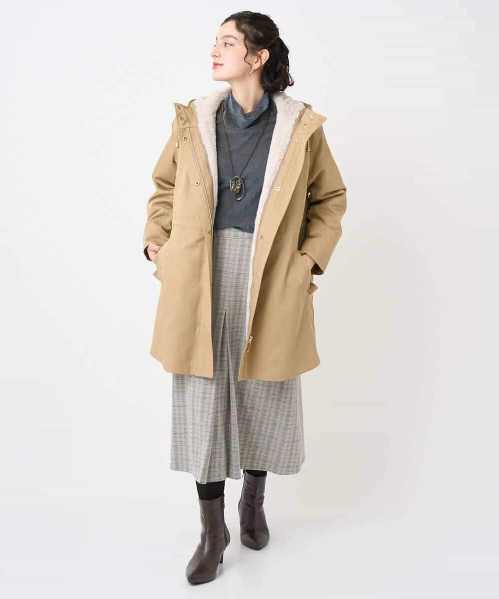 NHKAE40180 GIANNI LO GIUDICE(小さいサイズ)(メゾン ドゥ サンク) [日本製]タマムシパイルフロッキーカットソー ブラウン