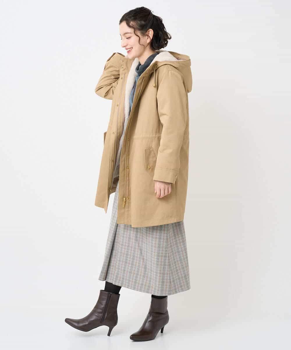 NHKAE40180 GIANNI LO GIUDICE(小さいサイズ)(メゾン ドゥ サンク) [日本製]タマムシパイルフロッキーカットソー ブラウン