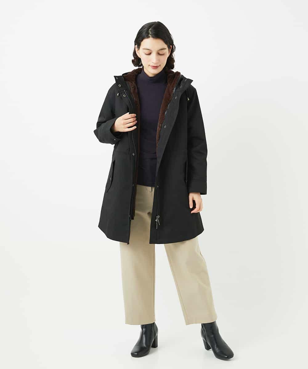 NHKAF85130 GIANNI LO GIUDICE(小さいサイズ)(メゾン ドゥ サンク) ミッププロッサムベア天ボーダー柄ハイネックカットソー ベージュ
