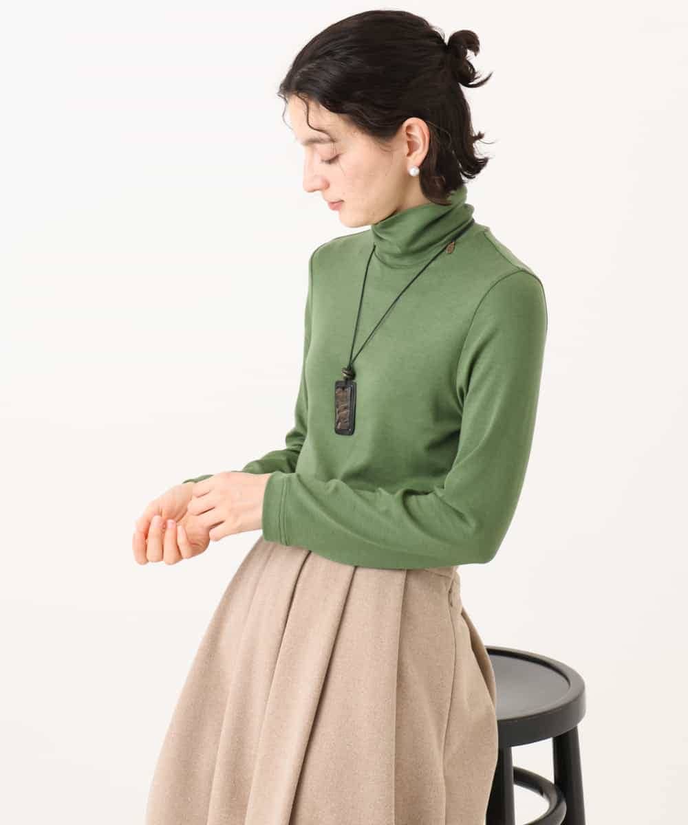 NHKAI28110 GIANNI LO GIUDICE(小さいサイズ)(メゾン ドゥ サンク) テンセルウールフライスカットソー グレー