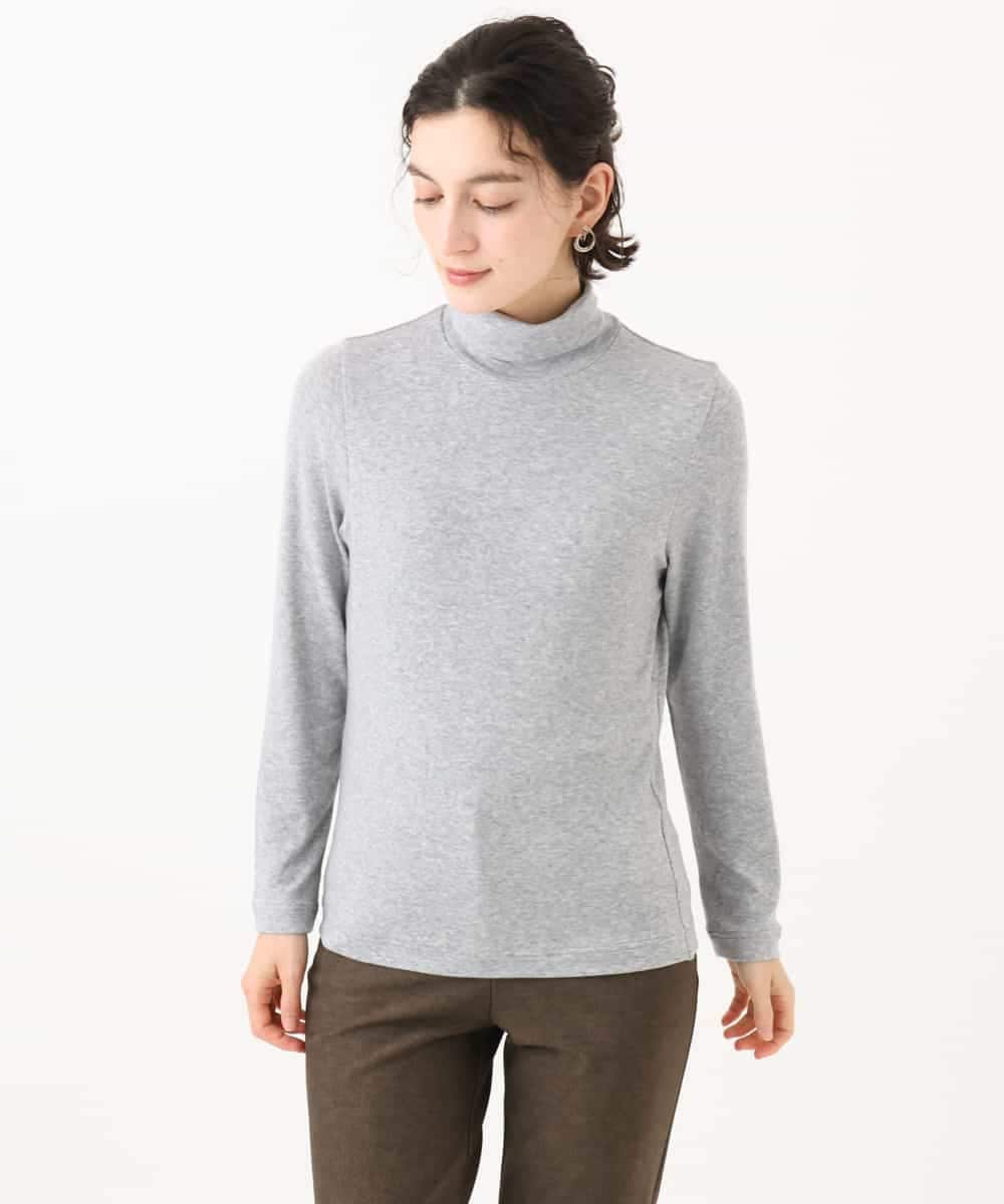 NHKAI28110 GIANNI LO GIUDICE(小さいサイズ)(メゾン ドゥ サンク) テンセルウールフライスカットソー グレー
