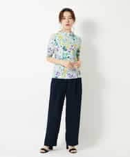 NHKGF96150 GIANNI LO GIUDICE(小さいサイズ)(メゾン ドゥ サンク) 水彩フラワープリントTシャツ ラベンダー